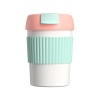 Термокружка Kiss Kiss KKF Rainbow Vacuum Coffee Tumbler Mini, розовый/светло-зелёный/белый